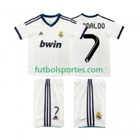 Camiseta Real Madrid Cristiano Ronaldo 7 2012 2013 Retro Niño Primera Equipación